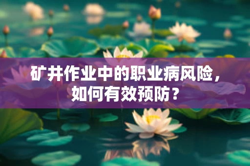 矿井作业中的职业病风险，如何有效预防？