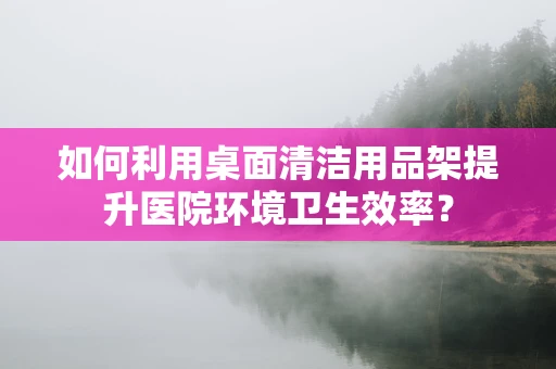 如何利用桌面清洁用品架提升医院环境卫生效率？