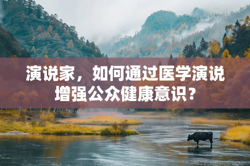 演说家，如何通过医学演说增强公众健康意识？