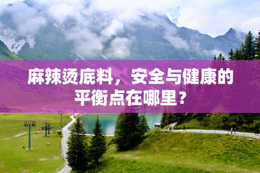 麻辣烫底料，安全与健康的平衡点在哪里？