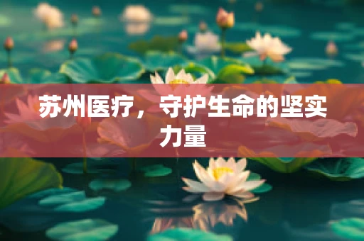 苏州医疗，守护生命的坚实力量