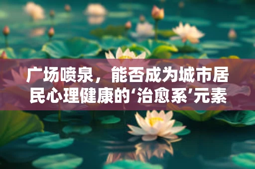 广场喷泉，能否成为城市居民心理健康的‘治愈系’元素？