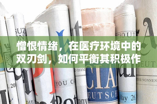 憎恨情绪，在医疗环境中的双刃剑，如何平衡其积极作用与负面影响？