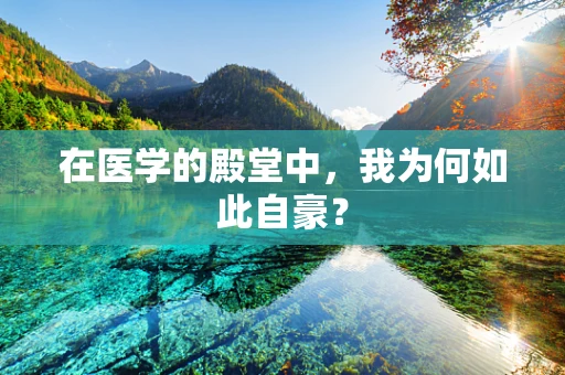 在医学的殿堂中，我为何如此自豪？