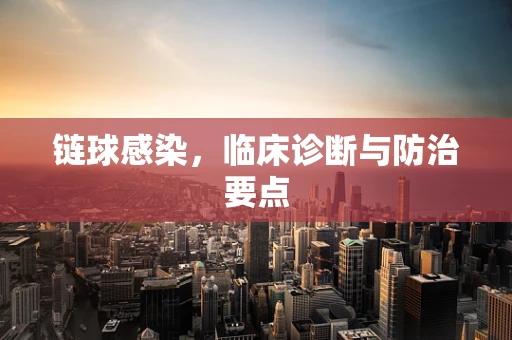 链球感染，临床诊断与防治要点