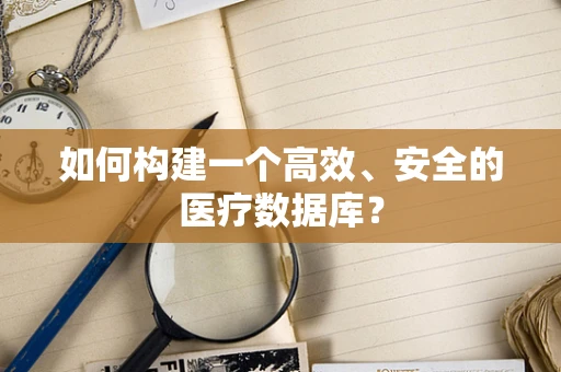 如何构建一个高效、安全的医疗数据库？