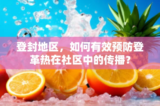 登封地区，如何有效预防登革热在社区中的传播？