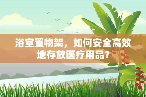 浴室置物架，如何安全高效地存放医疗用品？