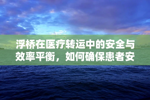 浮桥在医疗转运中的安全与效率平衡，如何确保患者安全过‘桥’？