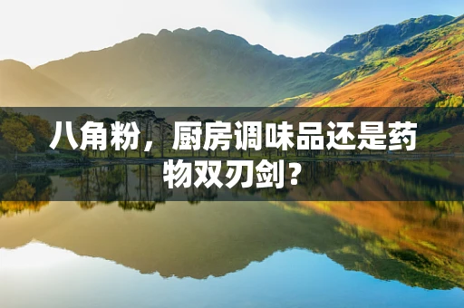 八角粉，厨房调味品还是药物双刃剑？