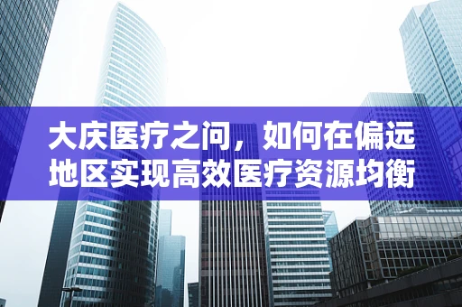 大庆医疗之问，如何在偏远地区实现高效医疗资源均衡分配？